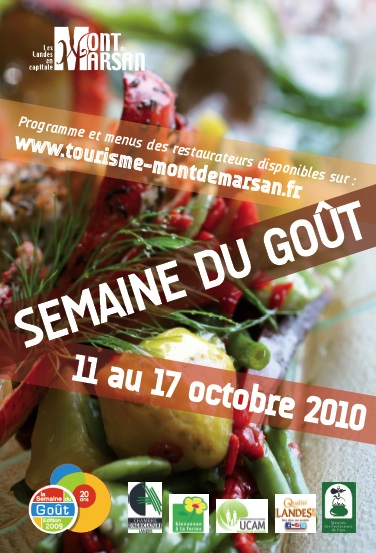 image : affiche de la semaine du goût 2010 à Mont de Marsan
