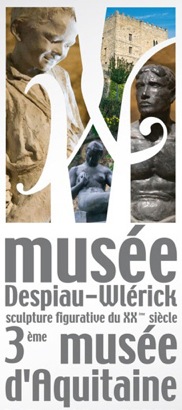image : affiche musée Despiau-Wlérick - 3ème musée Aquitain