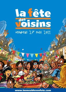 image : affiche Fête des voisins 2011