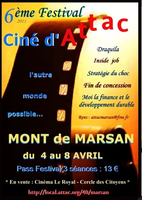 image : Affiche ciné attac 2011