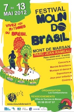 image-lien : Affiche 2012 et lien vers site internet Moun do Brazil