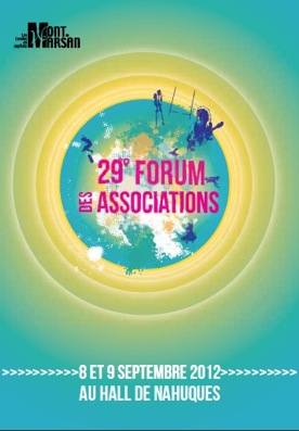 affiche du forum des associations 2012 à Mont de Marsan