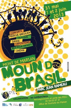 image-lien : Affiche 2013 et lien vers site internet Moun do Brazil
