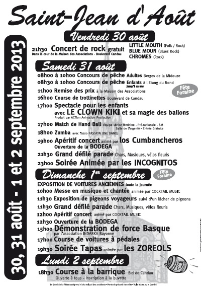 image : affiche des fêtes de st jean d_août 2013