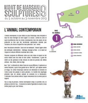 image : visuel Parcours Mont de Marsan Sculptures 9 - animal contemporain