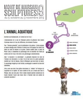 image : visuel Parcours Mont de Marsan Sculptures 9 - animal aquatique