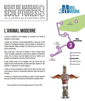 image : visuel Parcours Mont de Marsan Sculptures 9 - animal moderne