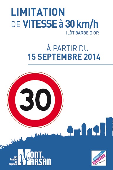 image : Visuel flyer limitation vitesse 30km