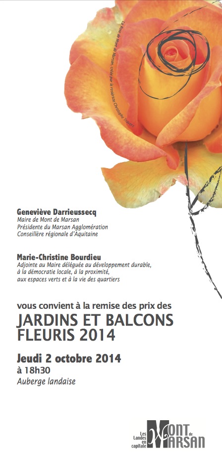 image-lien : invitation remise des prix des Jardins et balcons fleuris 2014
