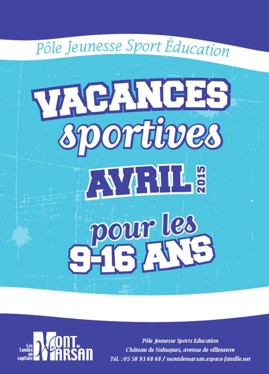 image : Visuel flyer vacances sportives