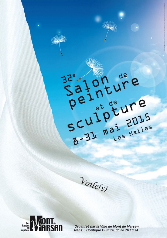 image : affiche du salon de peinture et sculpture 2015 - Mont de Marsan