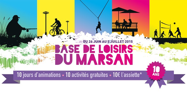 image : Visuel 10 ans de la Base de loisirs du Marsan