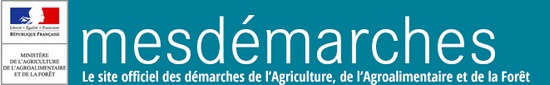 image : logo de la Marianne pour mes démarches.agriculture.gouv.fr