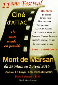 image : Affiche Festival Ciné Attac 2016