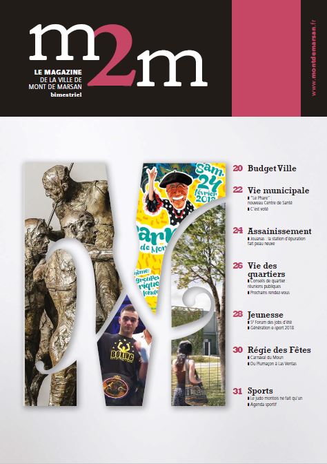 image : couverture du journal municipal de Mont de Marsan m2mag n°13