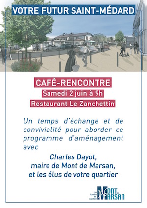 image : affiche café rencontre Saint Médard