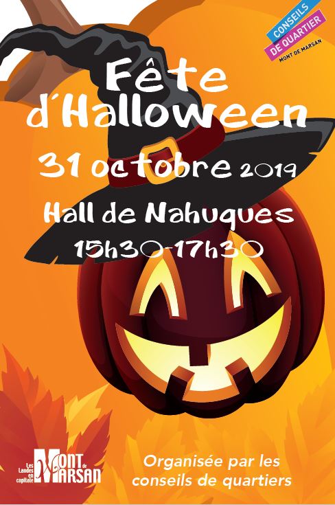 image : visuel de la fête Halloween - Conseils de quartier - Mont de Marsan