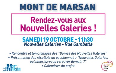 image : Rdv aux Nouvelles Galeries - 19 oct 2019 - Mont de Marsan