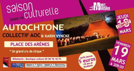 image : pub pour le spectacle AOC