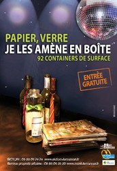 image : affiche papier - verre