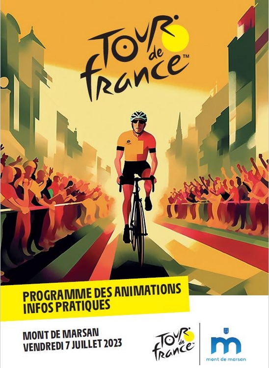 image : Visuel tour de France à Mont de Marsan - 7 juillet 2023