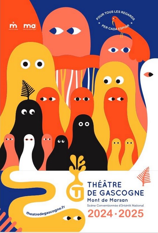 image : Affiche de la saison culturelle 2024-2025 - Théâtre de Gascogne